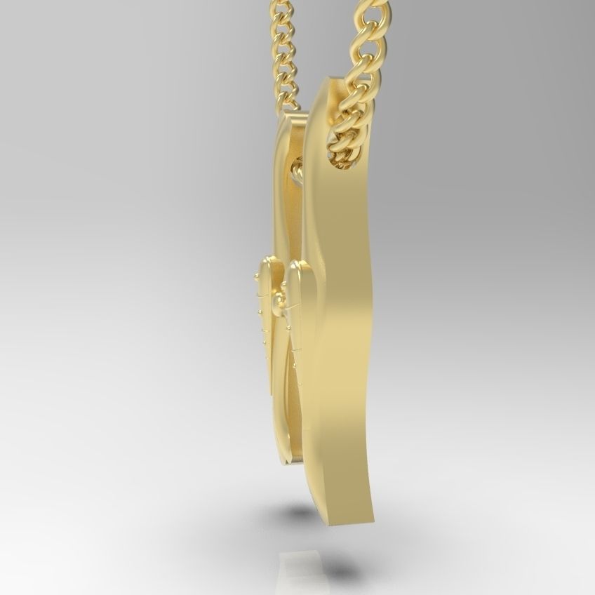 Alphabet Latin H 3D print model_13