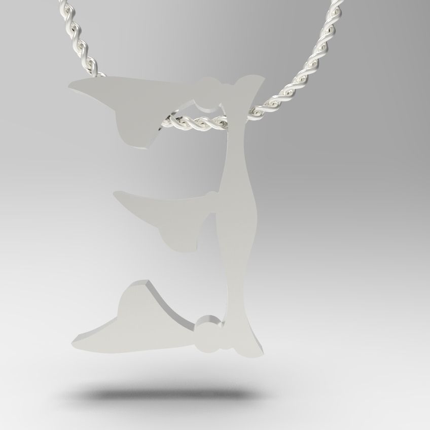 Alphabet Latin E 3D print model_23