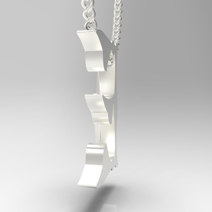 Alphabet Latin E 3D print model_31