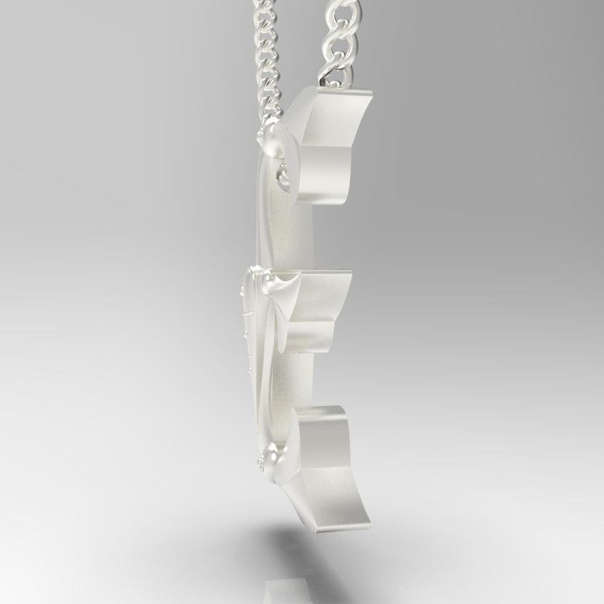 Alphabet Latin E 3D print model_29