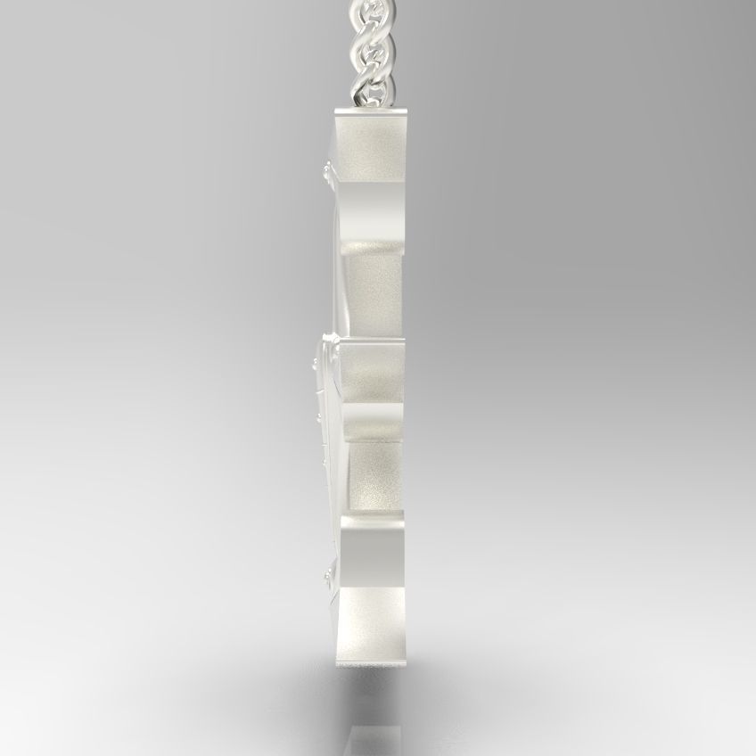 Alphabet Latin E 3D print model_30