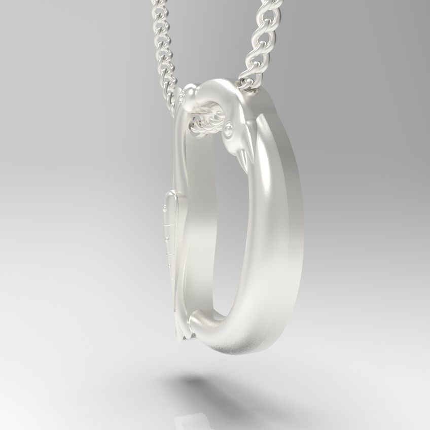 Alphabet Latin D 3D print model_27