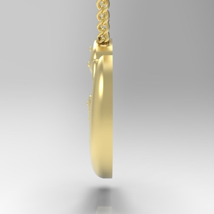 Alphabet Latin D 3D print model_14