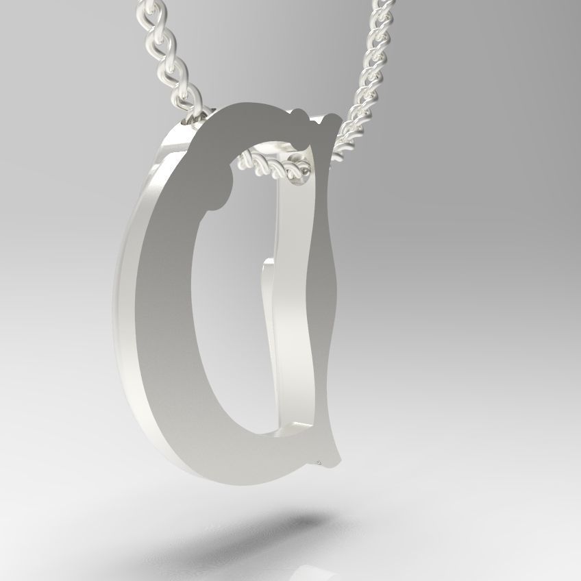 Alphabet Latin D 3D print model_19