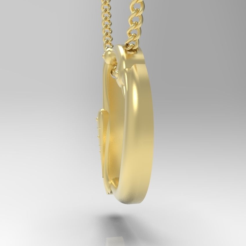 Alphabet Latin D 3D print model_13