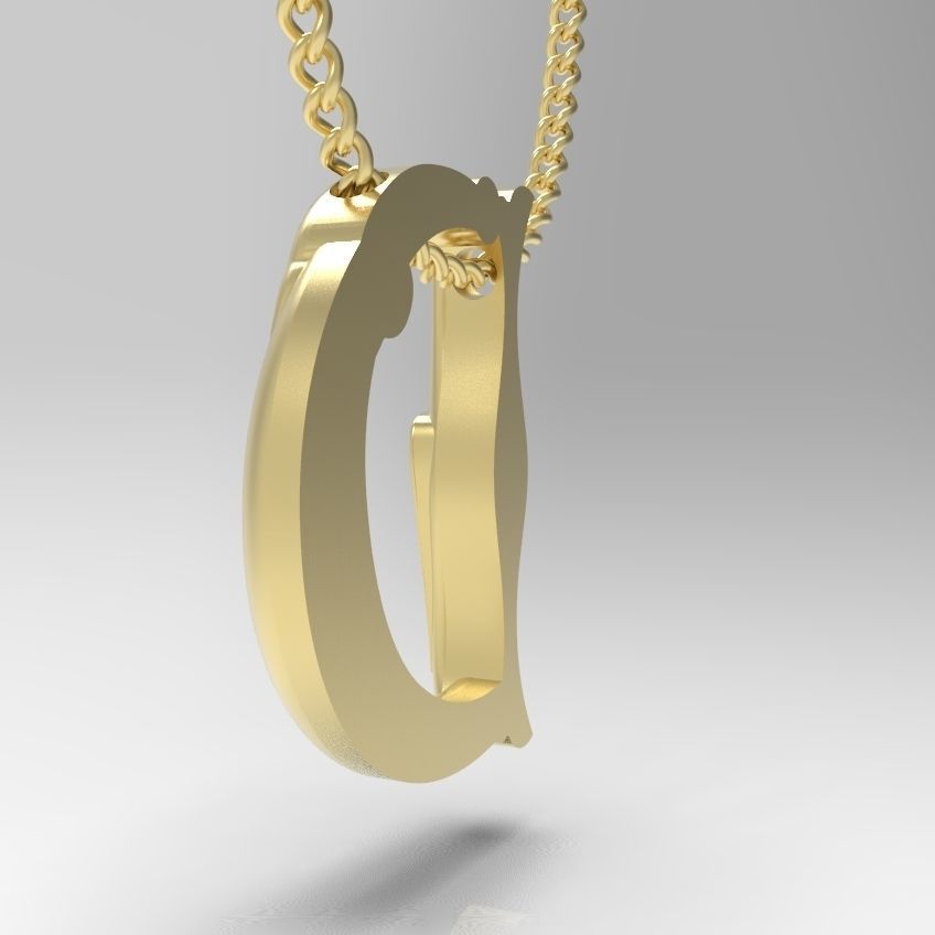 Alphabet Latin D 3D print model_16