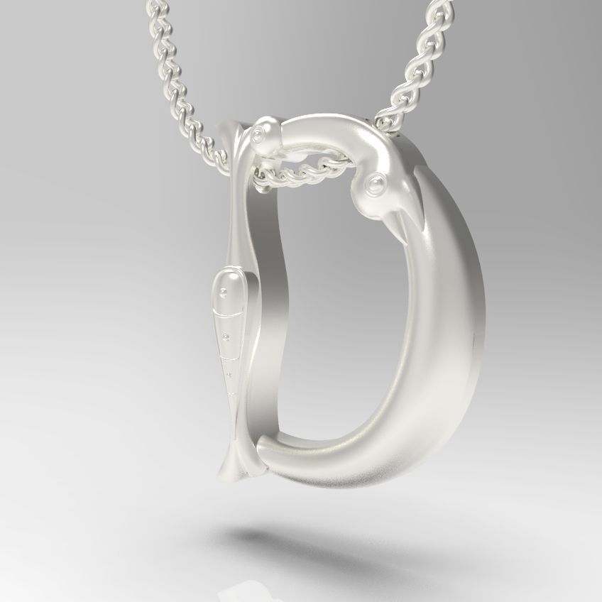 Alphabet Latin D 3D print model_25