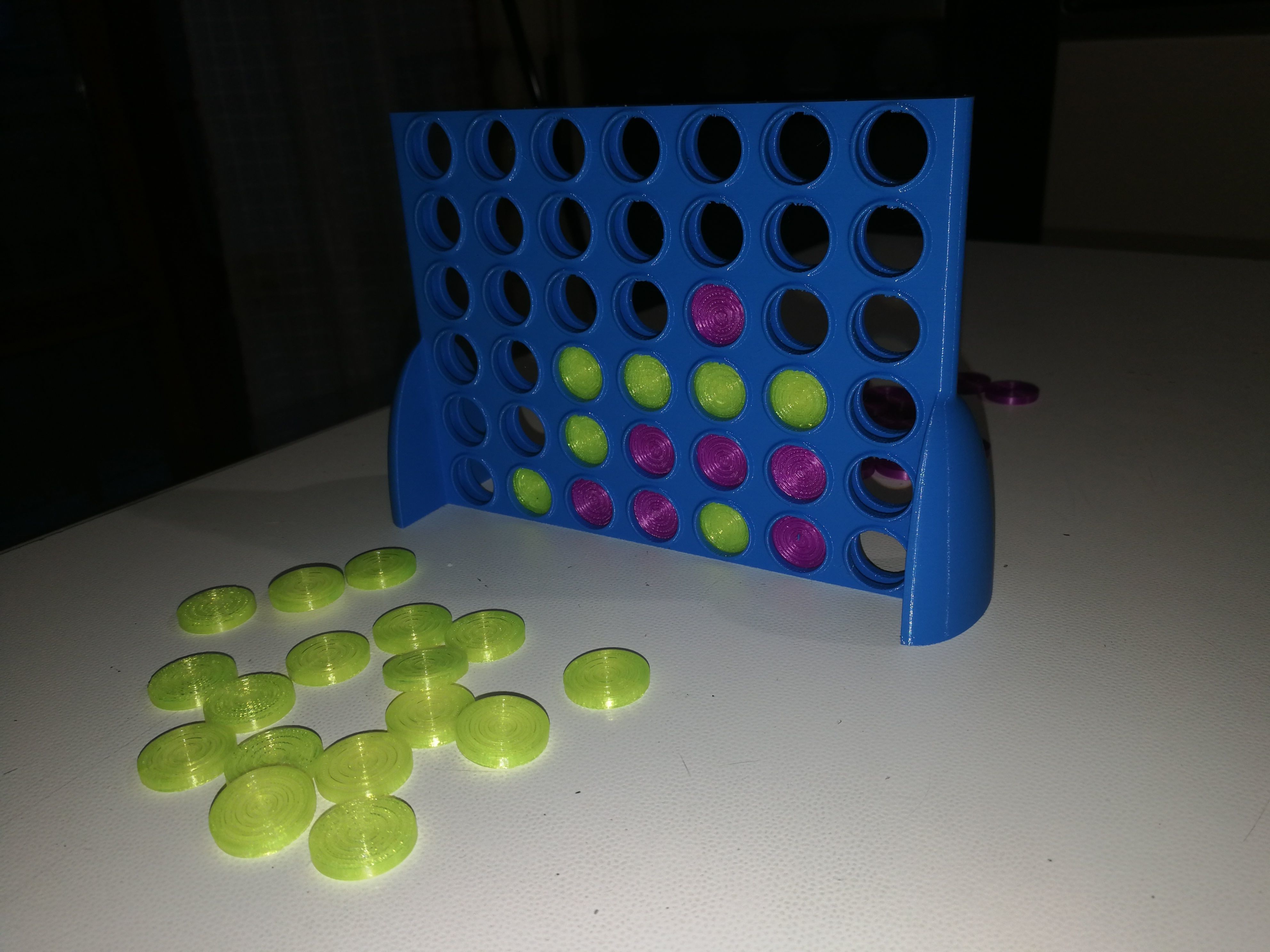 Forza 4 Connect 4 Vintage Board Game 3D print model_3