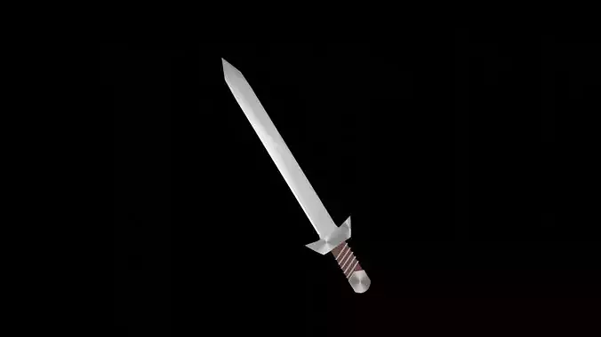 Low Polly - Realistic - Medieval Sword 