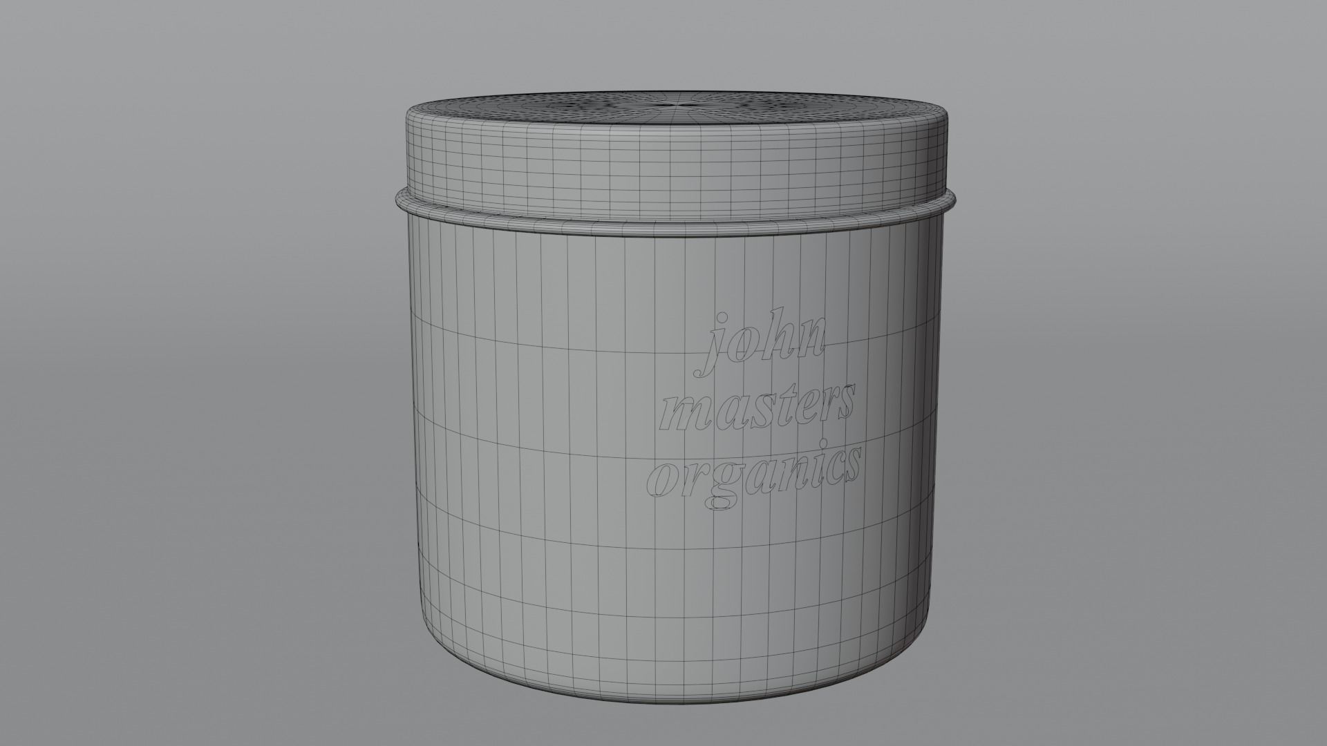 Cream care container cosmetic Low-poly 3D model_6