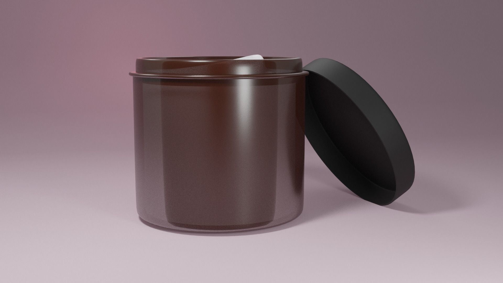 Cream care container cosmetic Low-poly 3D model_5