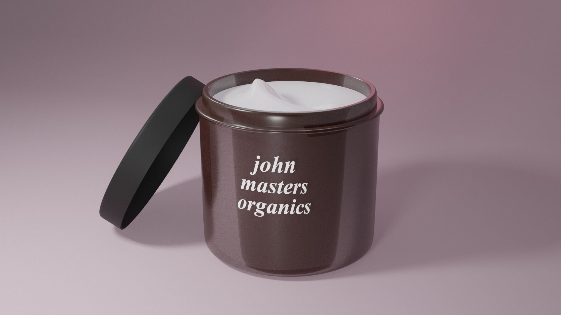 Cream care container cosmetic Low-poly 3D model_2