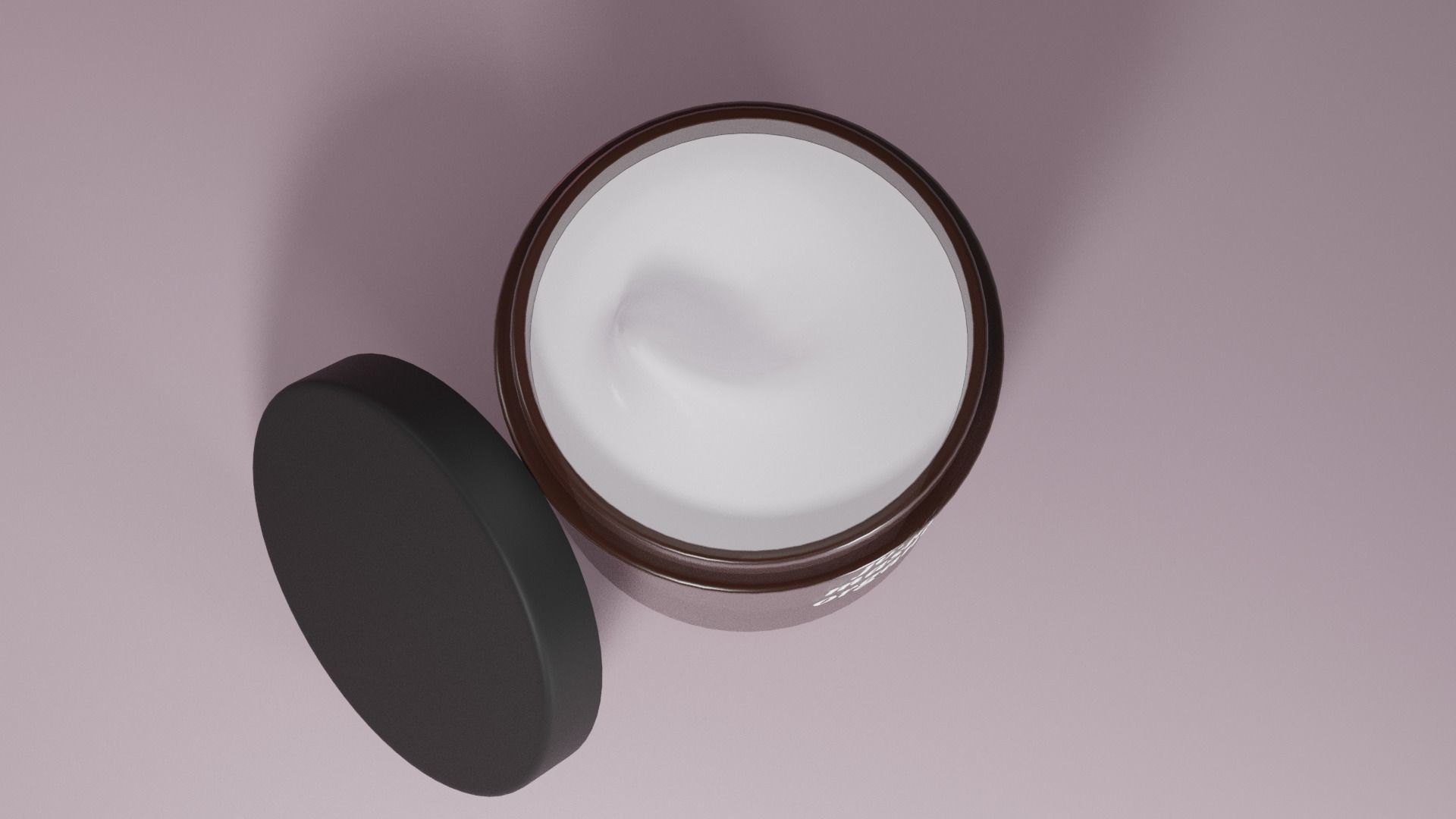 Cream care container cosmetic Low-poly 3D model_3