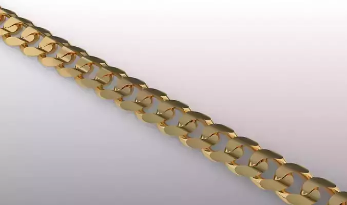 Curb chain link 3D print model