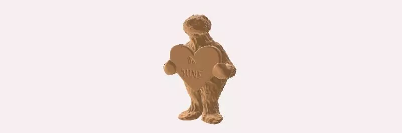BE MINE VALENTINES DAY SLOTH 3D print model
