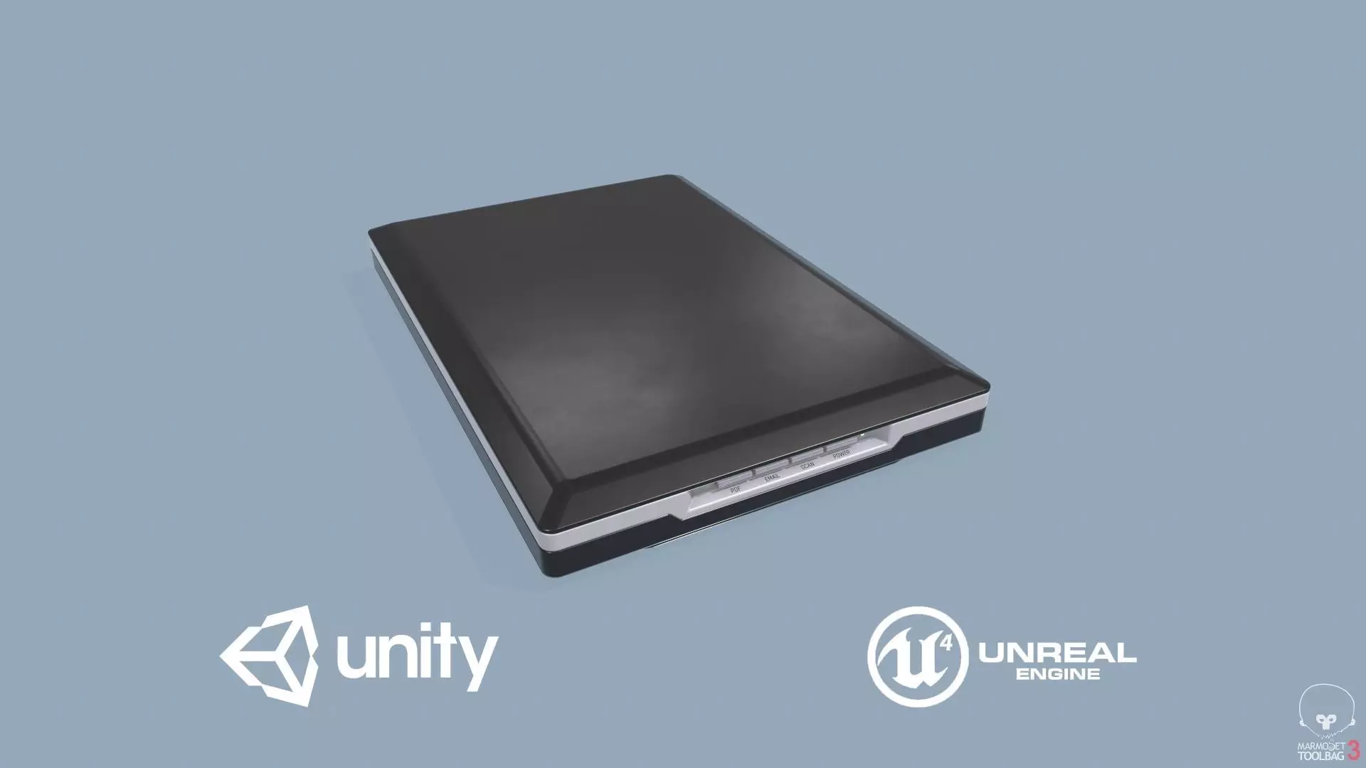 Scanner Low-poly 3D model_0