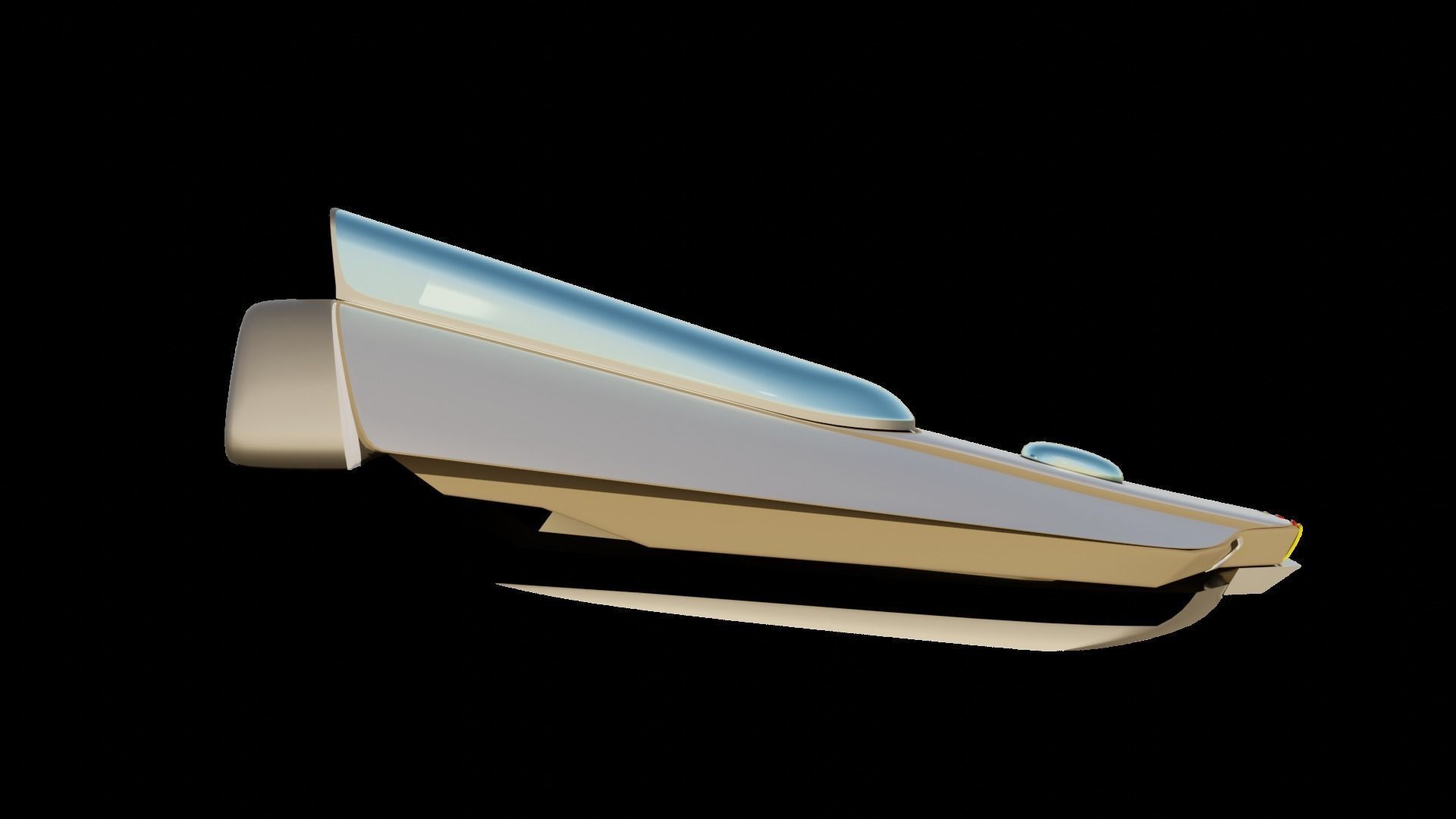 Simplistic Flying Vehicle 17 Low-poly 3D model_26