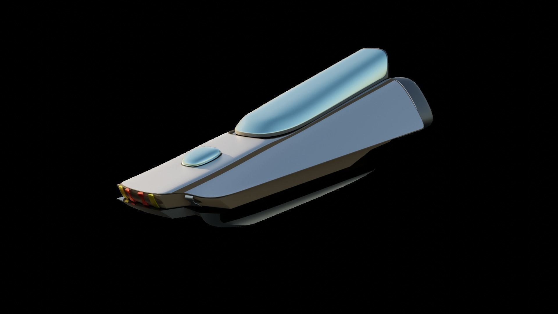 Simplistic Flying Vehicle 17 Low-poly 3D model_21