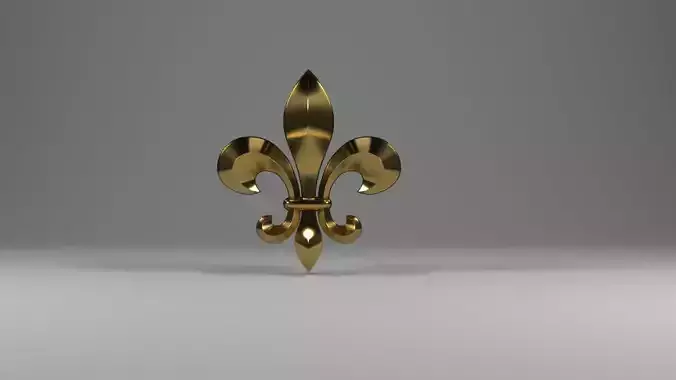 pattern gold fleur de lis