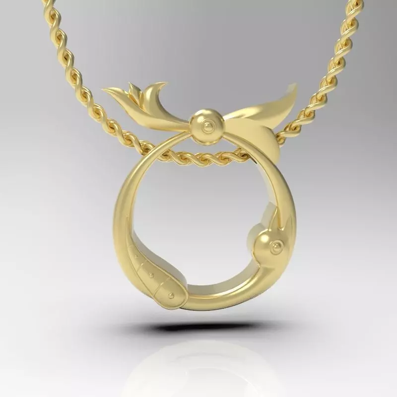 Bird calligraphy Alphabet Armenian pendant Ts 3D print model_0