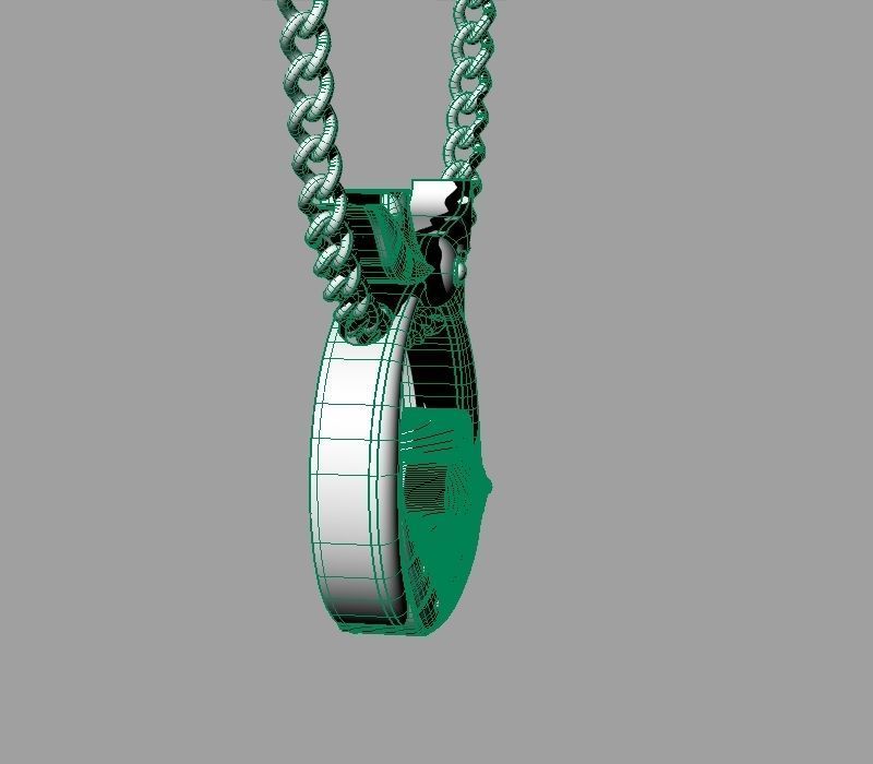 Bird calligraphy Alphabet Armenian pendant Ts 3D print model_30