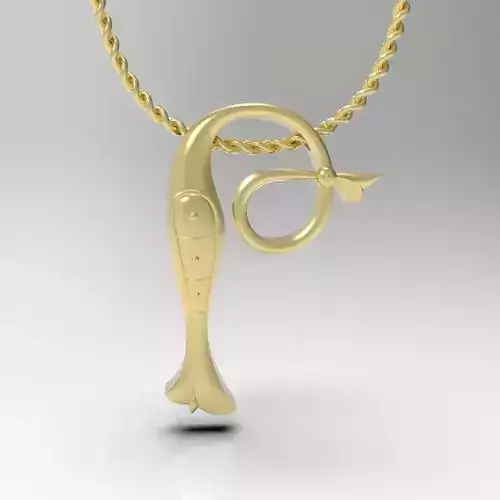 Bird calligraphy Alphabet Armenian pendant The