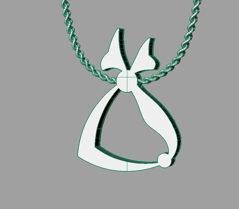 Bird calligraphy Alphabet Armenian pendant Tch 3D print model_28