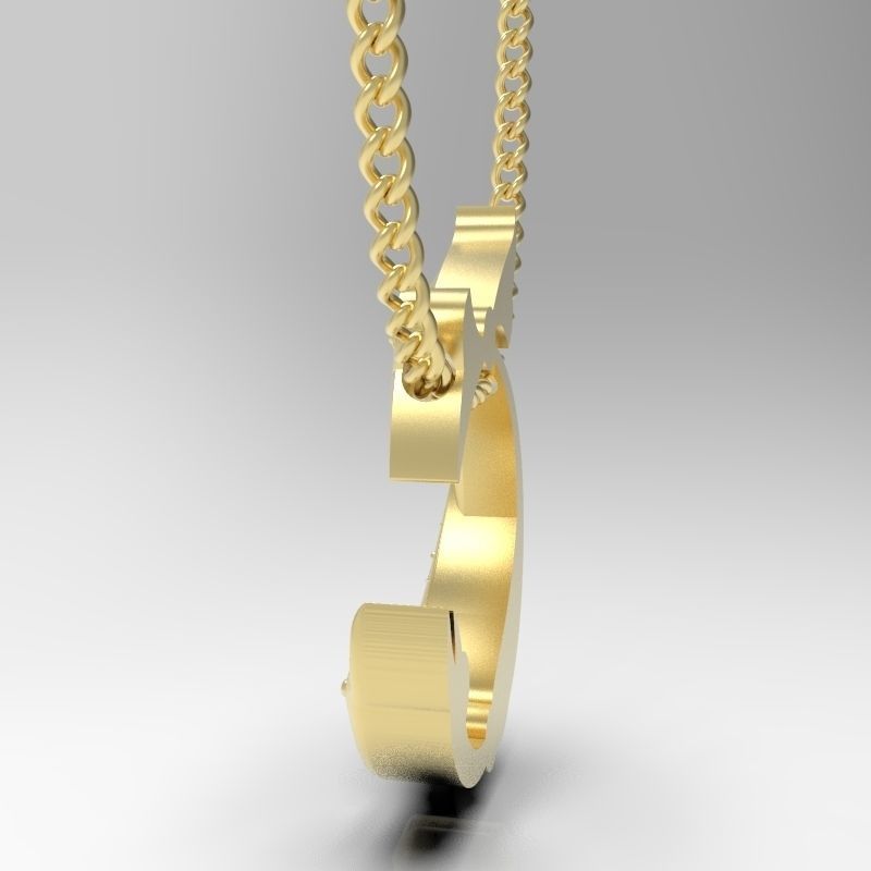 Bird calligraphy Alphabet Armenian pendant Sh 3D print model_7