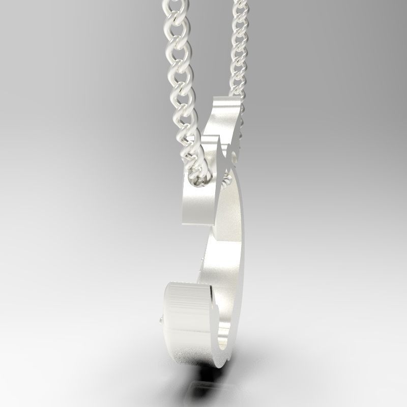 Bird calligraphy Alphabet Armenian pendant Sh 3D print model_20