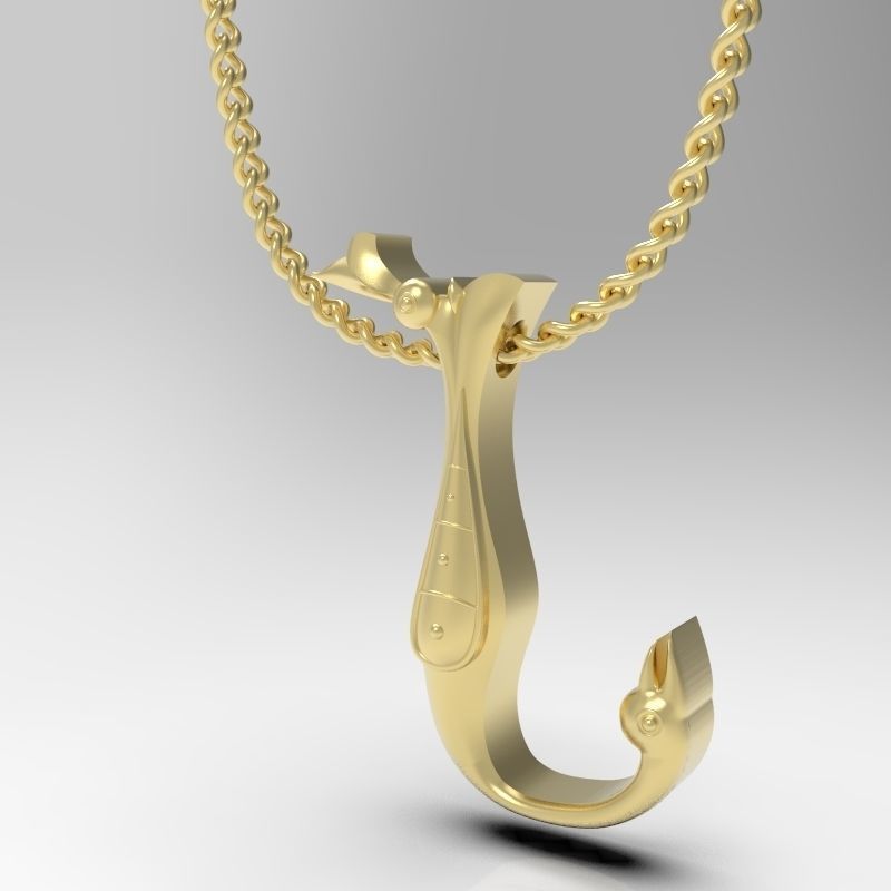 Bird calligraphy Alphabet Armenian pendant N 3D print model_3