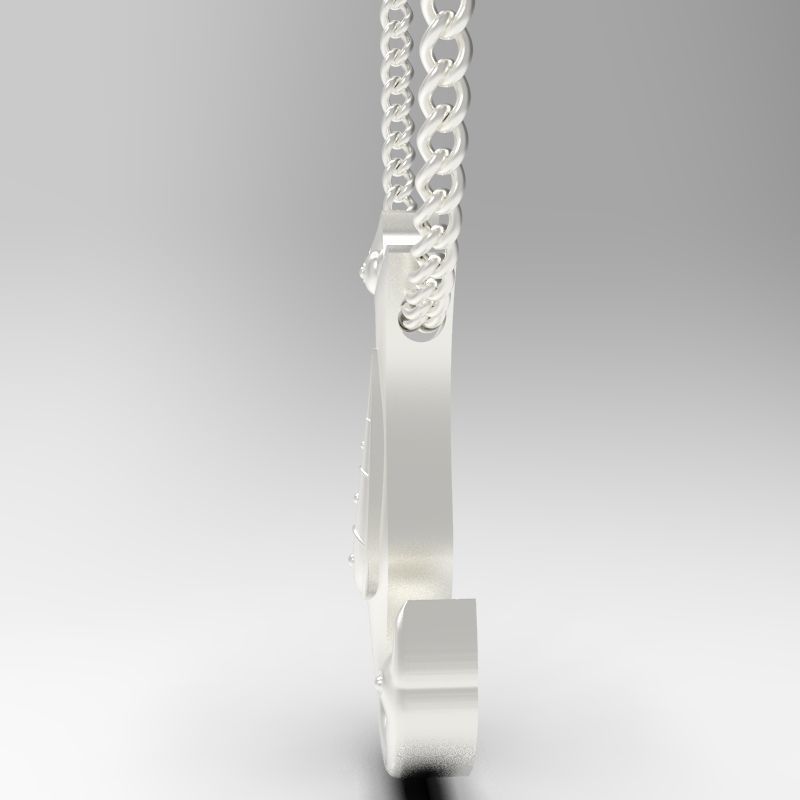 Bird calligraphy Alphabet Armenian pendant N 3D print model_19