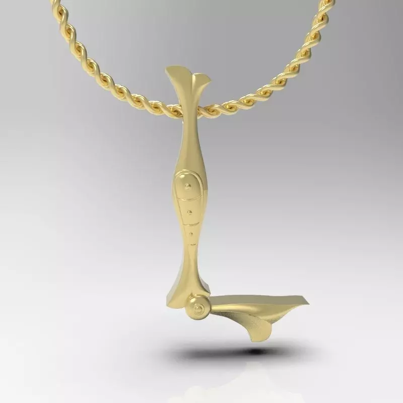 BirdcalligraphyAlphabetArmenianpendantL|3DPrintModel