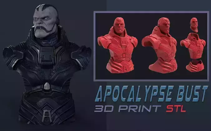 Apocalypse bust 3D print