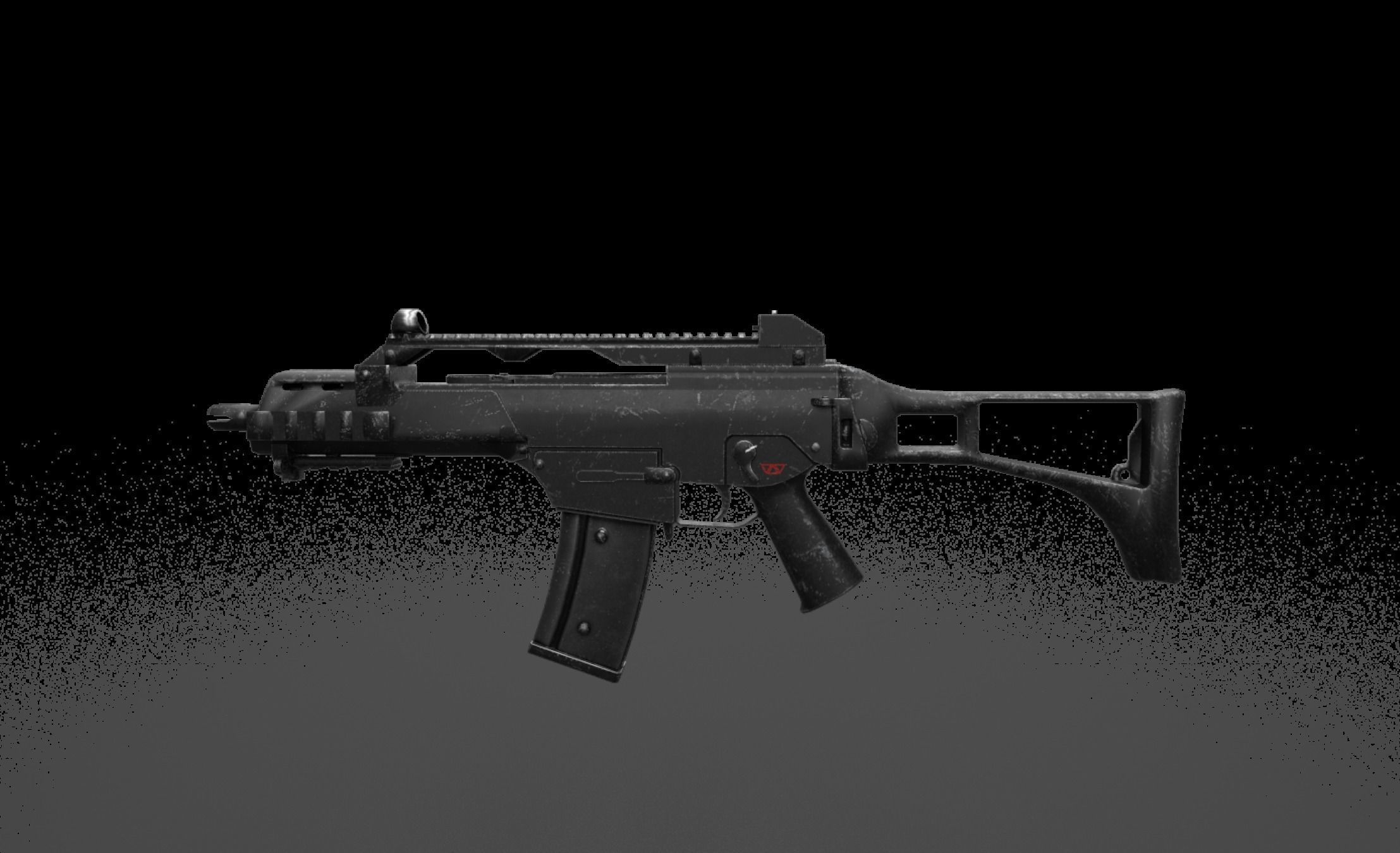 G36 - Game Ready assault rifle Low-poly 3D model_8