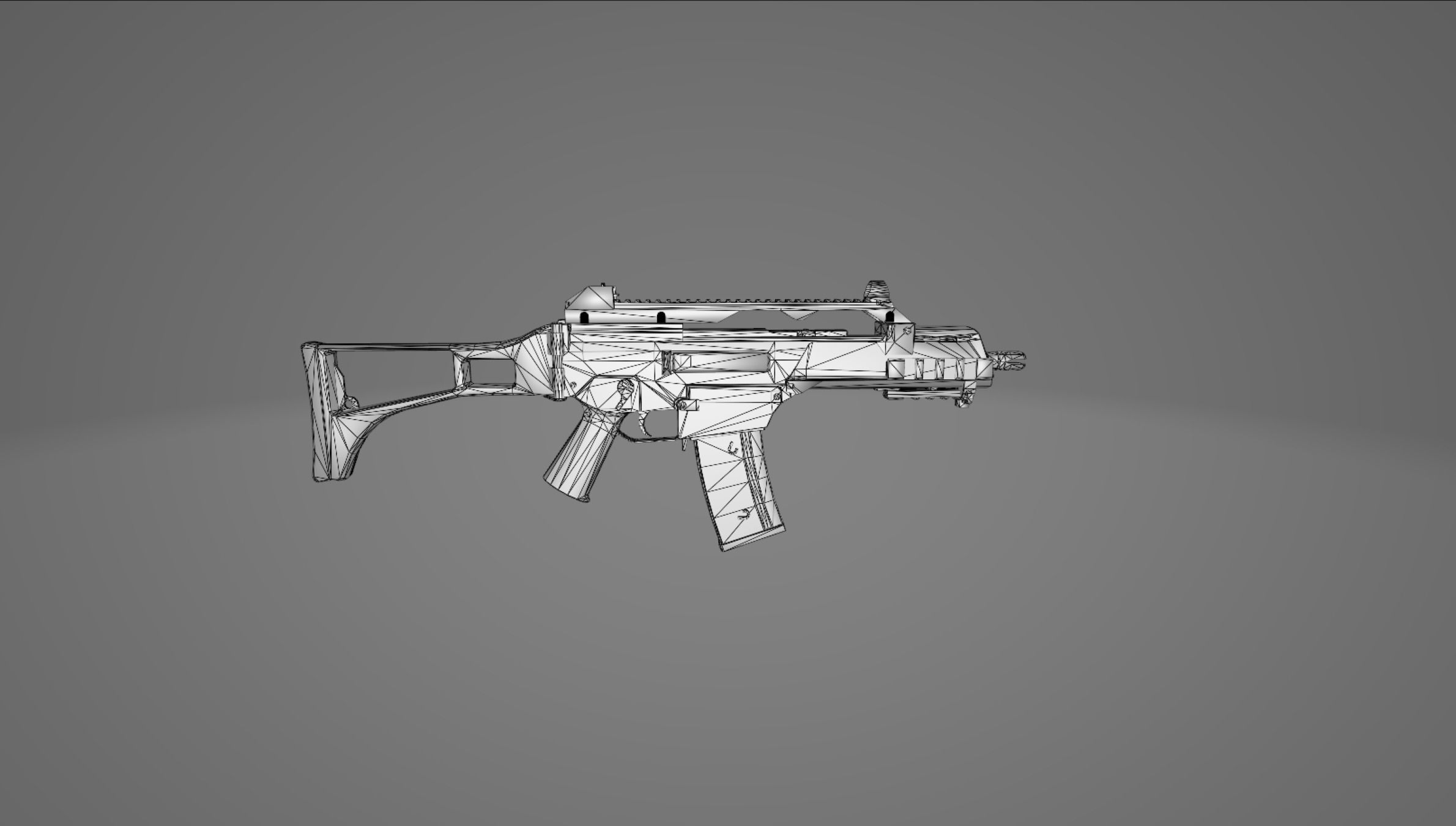 G36 - Game Ready assault rifle Low-poly 3D model_9
