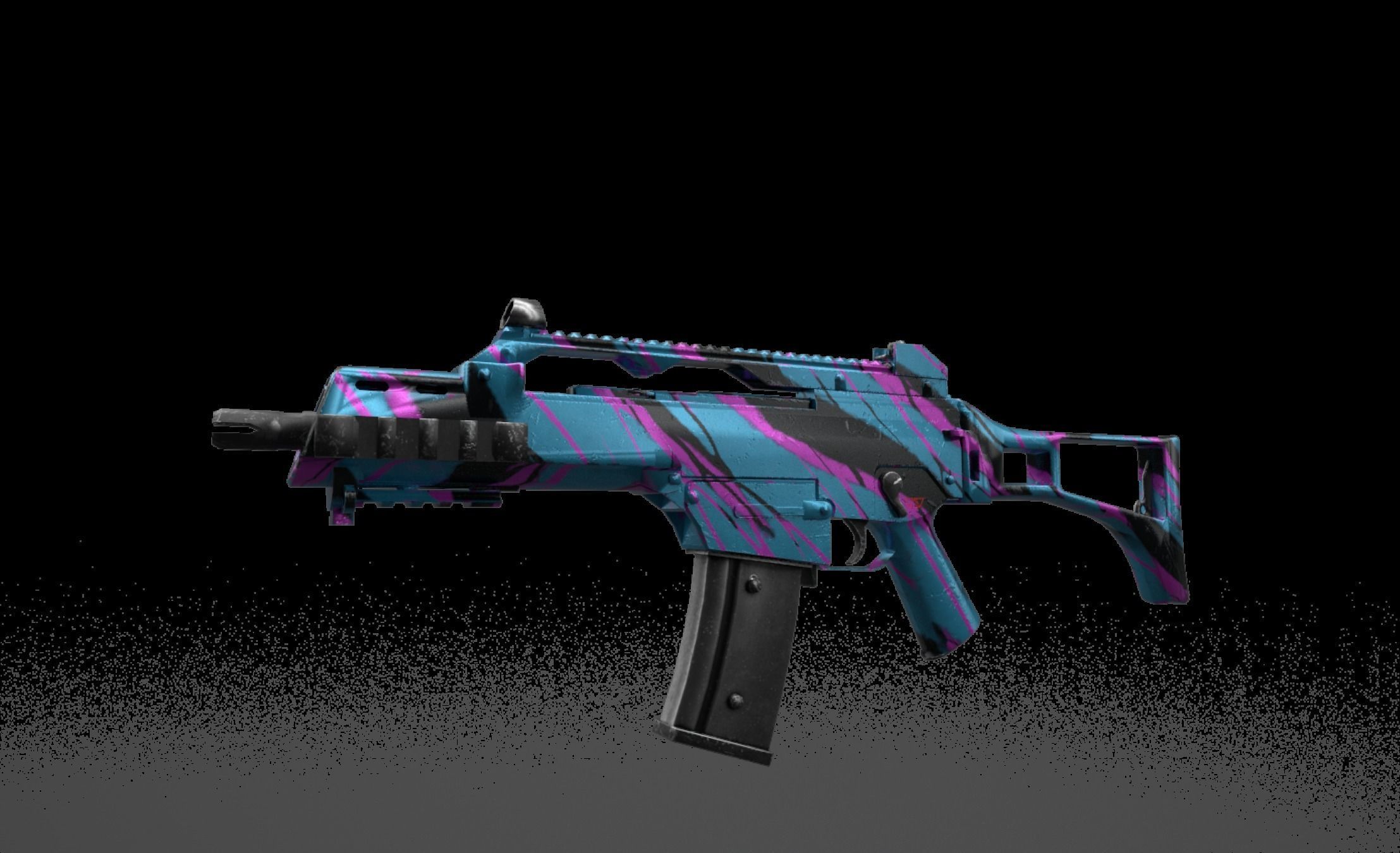 G36 - Game Ready assault rifle Low-poly 3D model_4