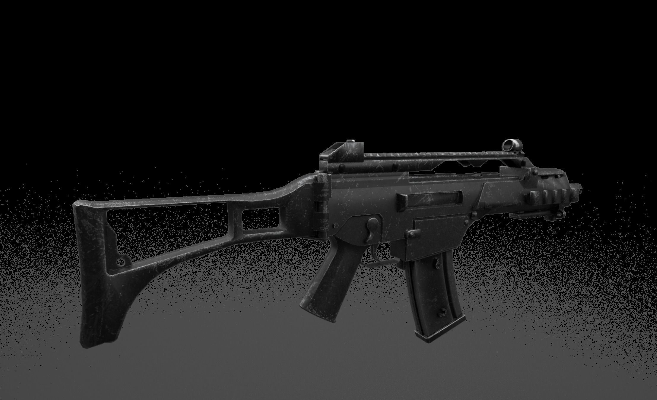 G36 - Game Ready assault rifle Low-poly 3D model_7
