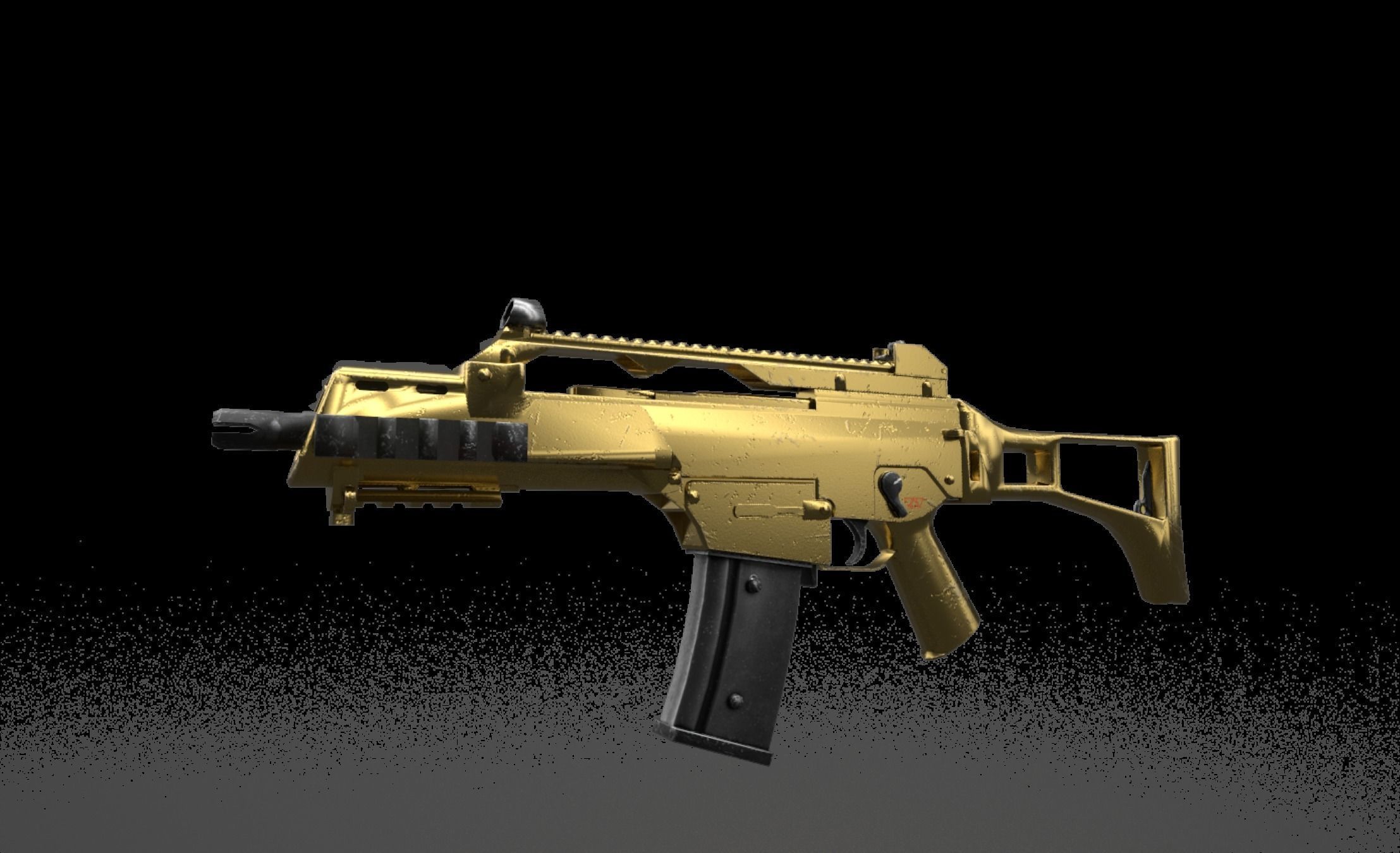 G36 - Game Ready assault rifle Low-poly 3D model_6