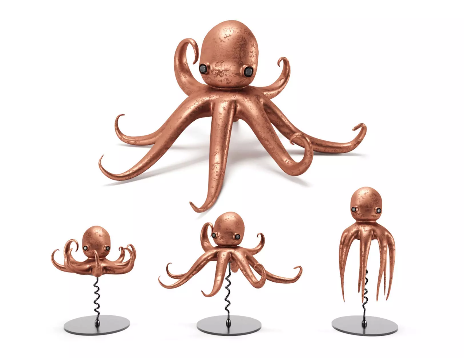 Squid Copper 3D model