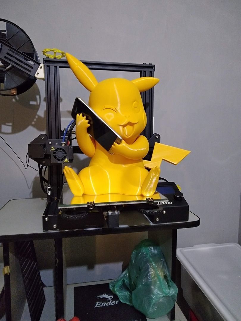 Pikachu Pokemon Charging Station -  3D print model_3
