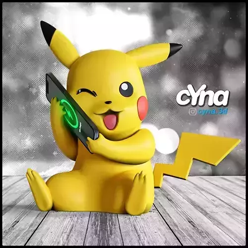 Pikachu Pokemon Charging Station -  3D print model