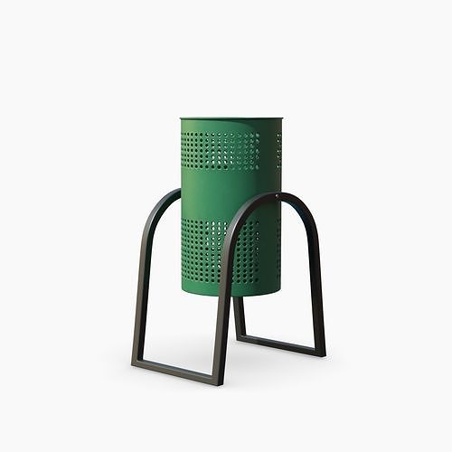 Perforated Trashcan 3D model