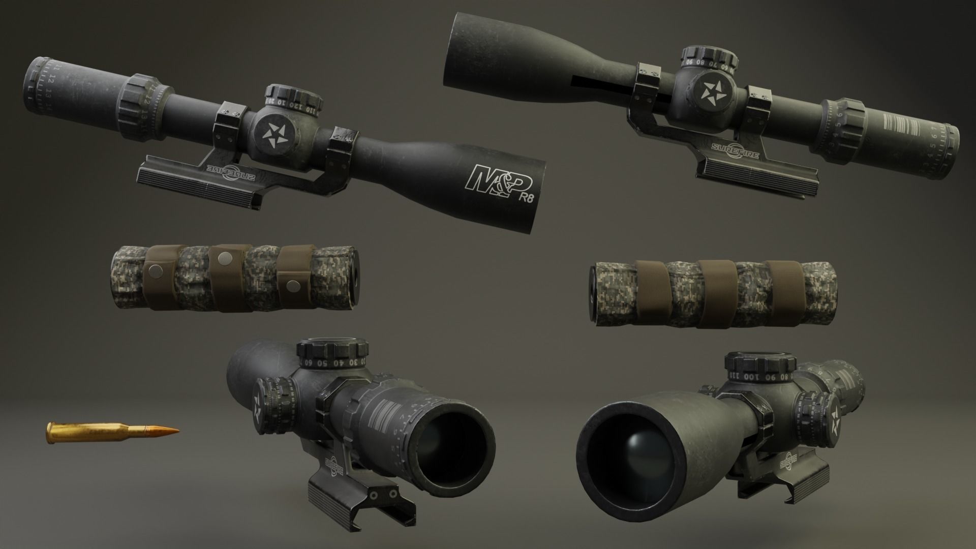 SCAR 20S  PBR Low-poly 3D model_7