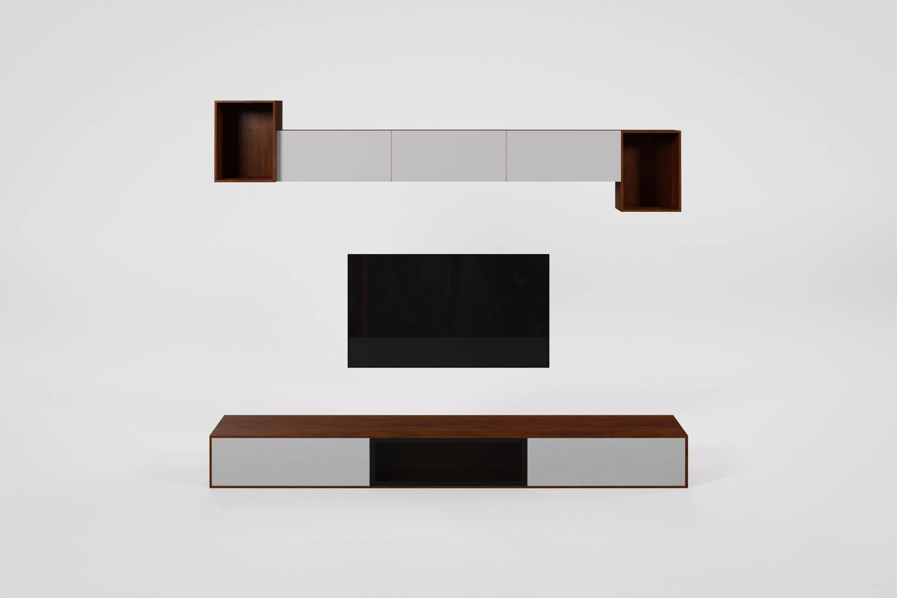 TV Unit Low-poly 3D model