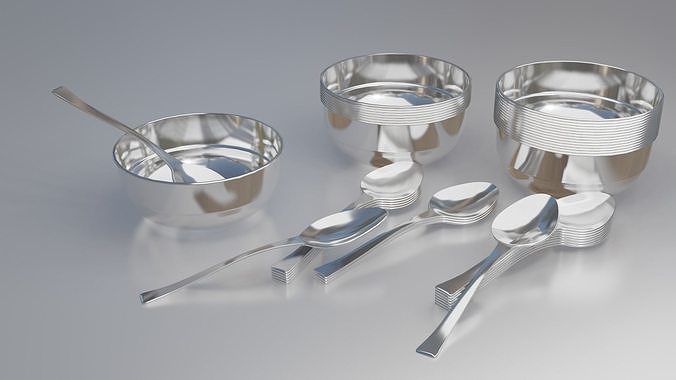 Spoons for kitchen  3D model