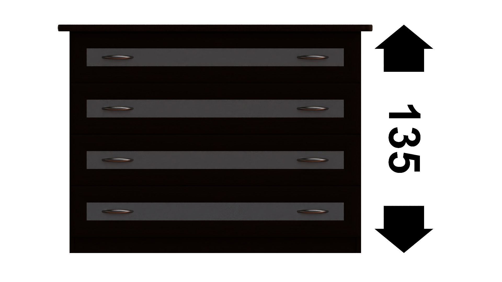 Furniture set desk with drawers and shelves 3D model_23