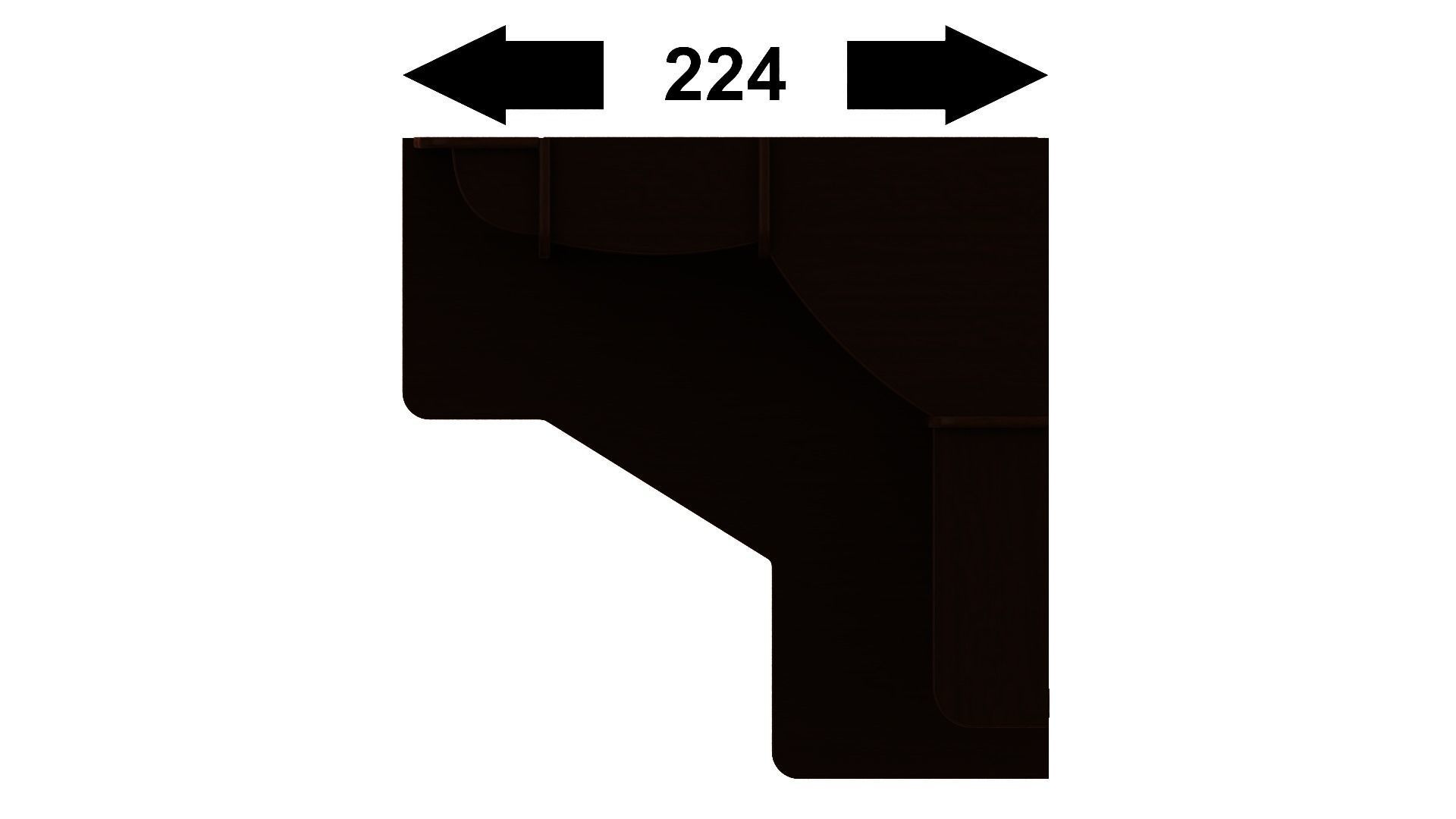 Furniture set desk with drawers and shelves 3D model_6