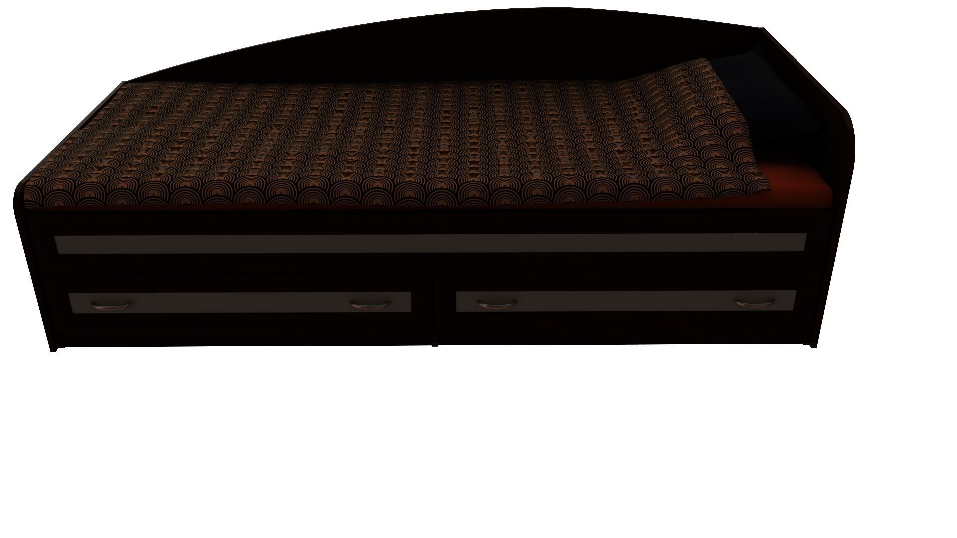 Furniture set desk with drawers and shelves 3D model_25