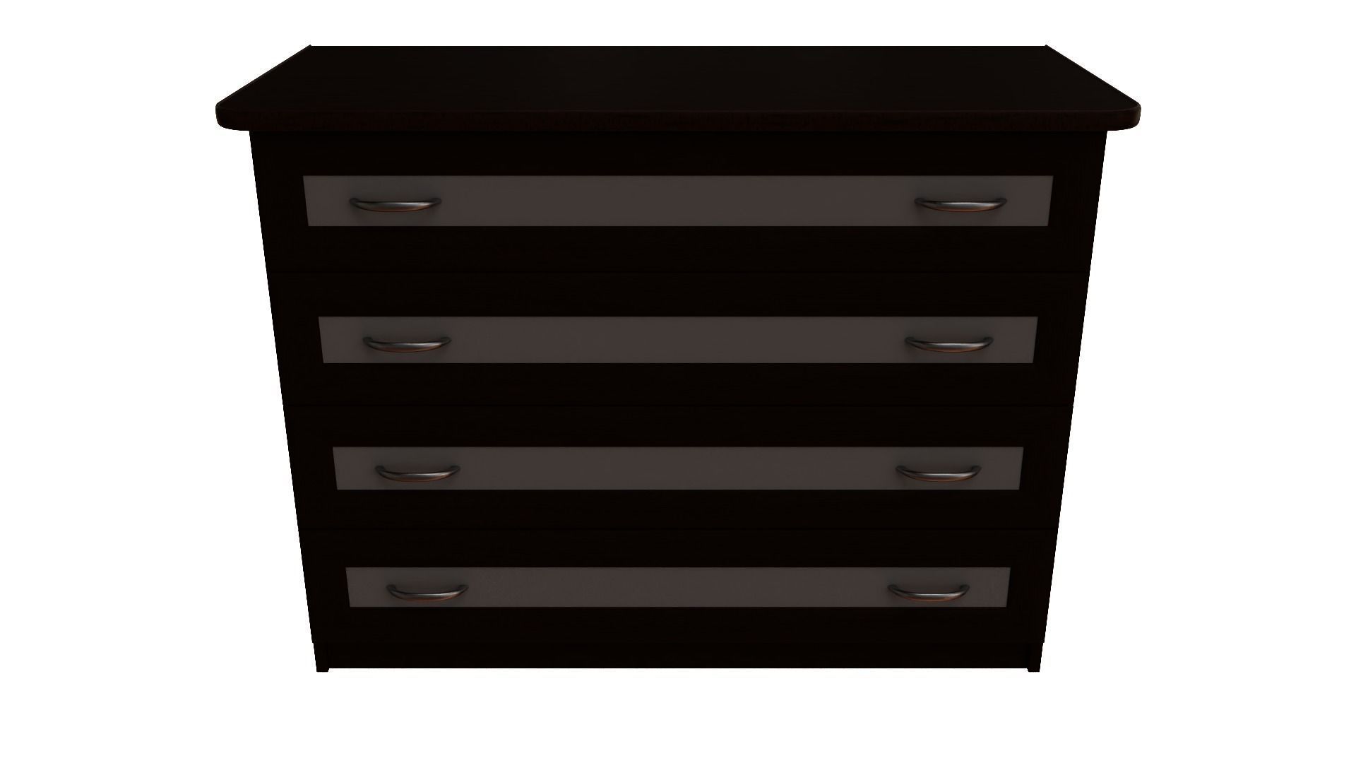 Furniture set desk with drawers and shelves 3D model_18