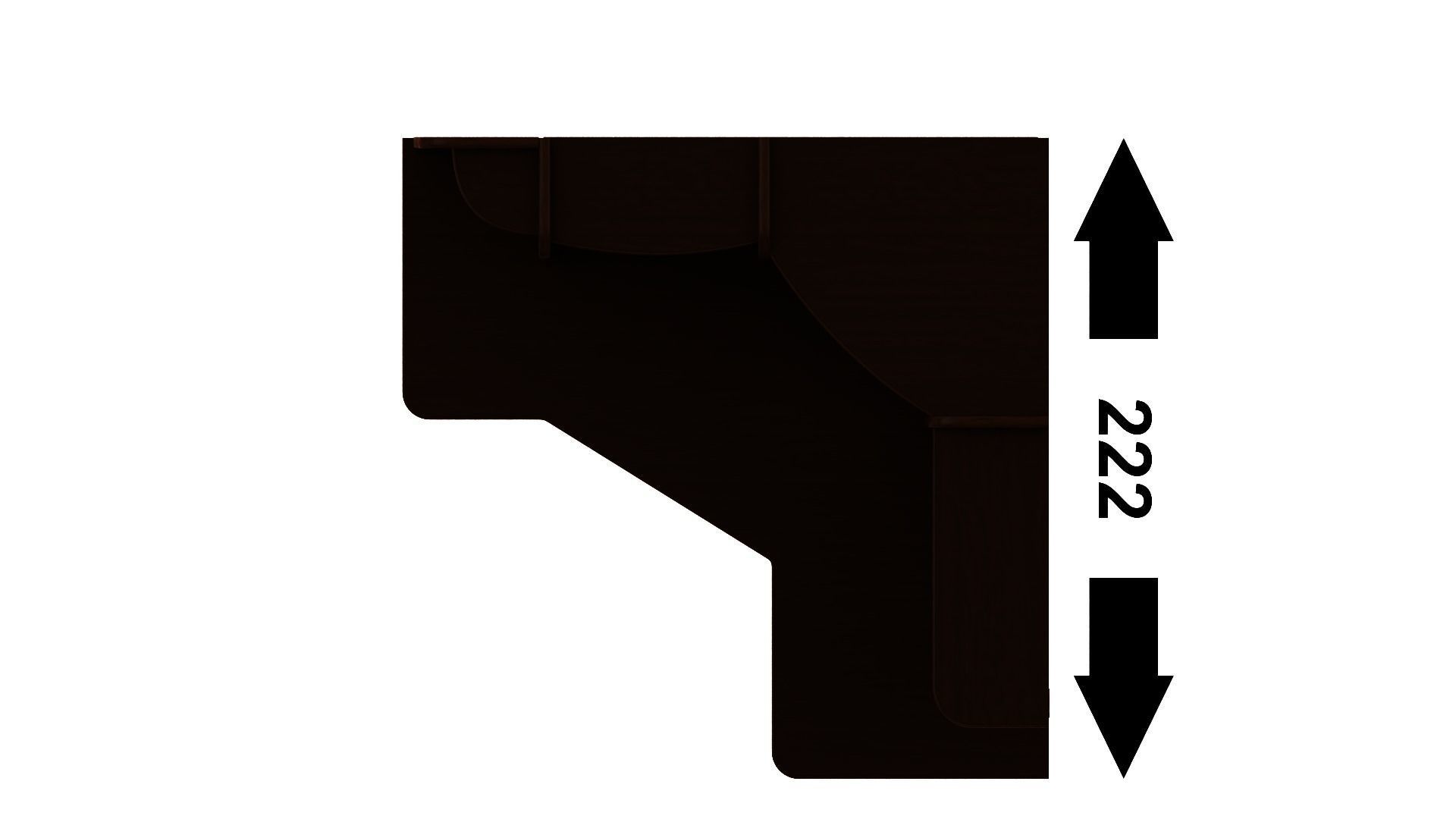 Furniture set desk with drawers and shelves 3D model_7